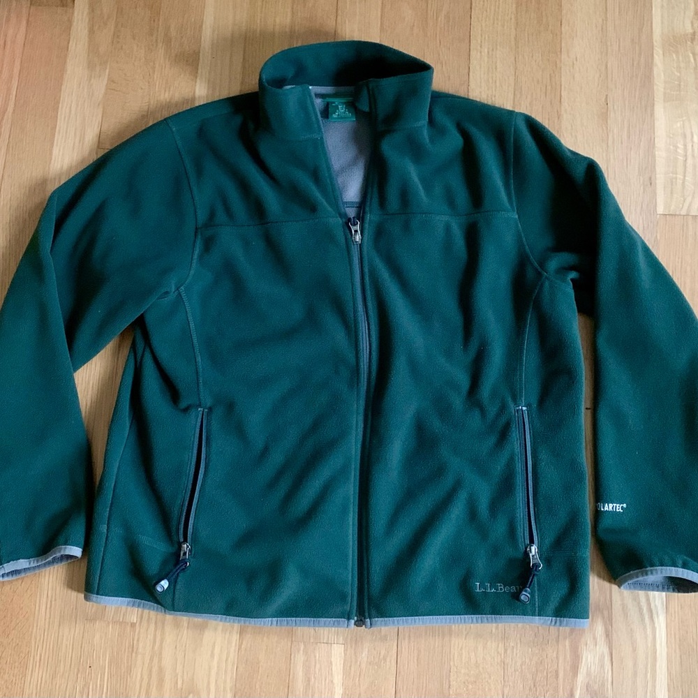 LLBean windproof fleece, size medium